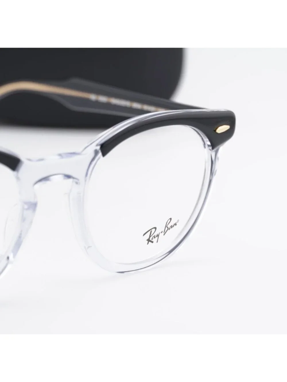 Ray Ban RX5598 2034 Square Eyeglasses 51mm – Black on Transparent